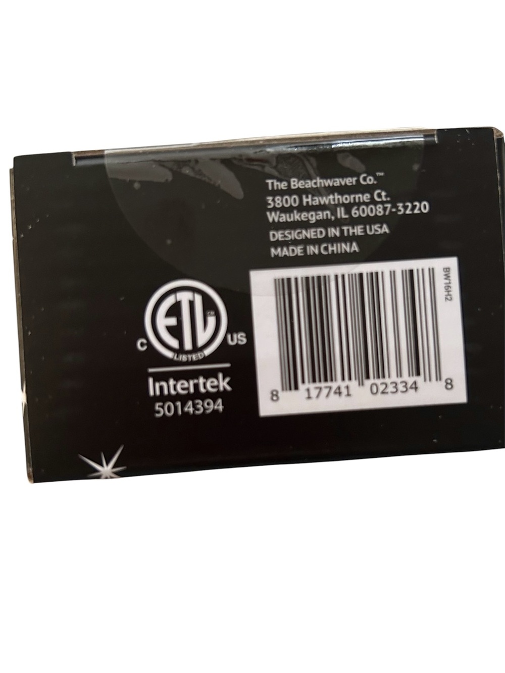 NIB Beachwaver B1 Black Glitter Rotating Curling Iron Ceramic Barrel Size 1” - Picture 6 of 7